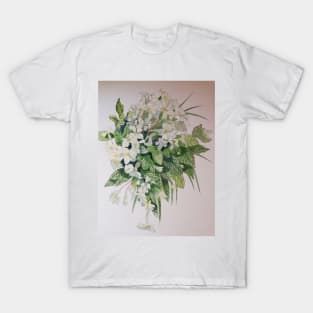 Yellow primroses  watercolour painting T-Shirt